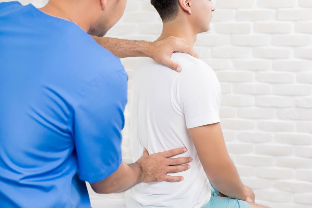 Home physiotherapy for back pain
