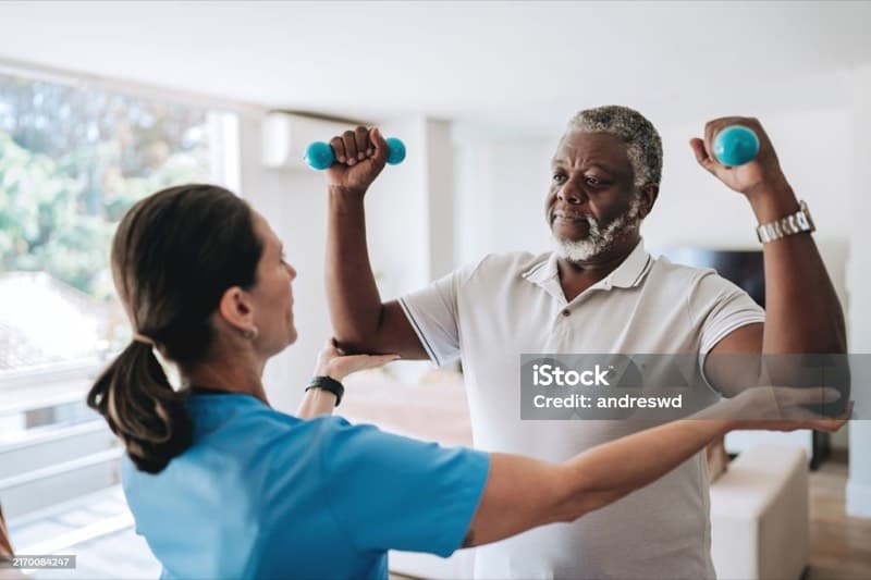 Physiotherapy session